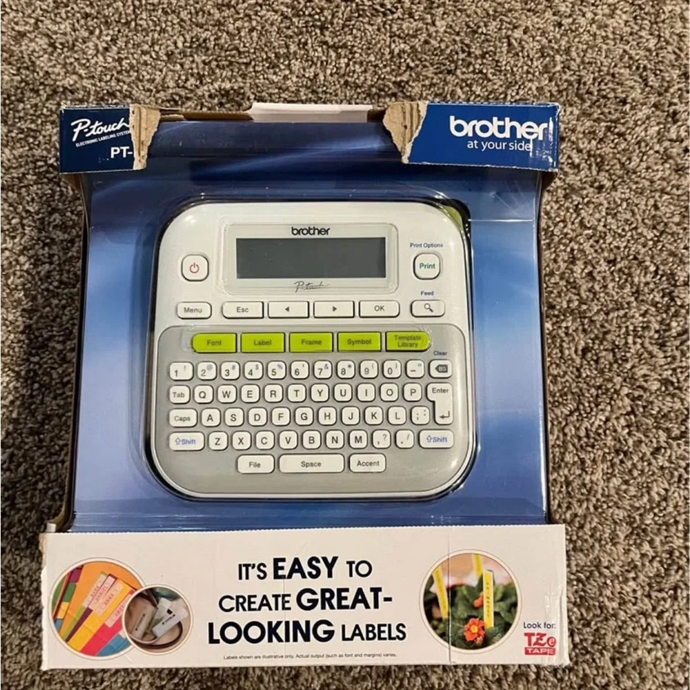 Brother Label Maker in White and Gray